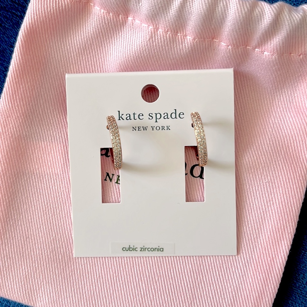 Kate Spade Rose Gold Earrings New